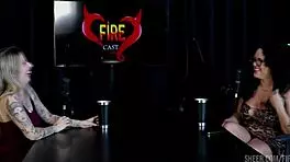 Watch Brunna Sweet and Baby Fire in sexy sheer red outfits and boots 😏