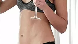 Blonde babe rides interracial cock, gets facial after blowjob
