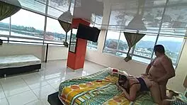 Boss's wife shares bed and gets creampied in hotel 1-2 Fullonxred