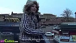Three young amateurs get wild with public sex in Czech shop 😏