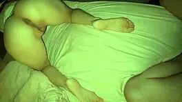 Step brother woke up his russian sister to sniff her butthole and hairy bush after long night.