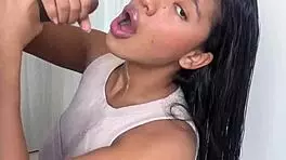 linda morena satisfies bbc desire with cum in mouth 😋