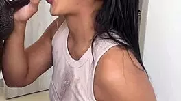 linda morena satisfies bbc desire with cum in mouth 😋