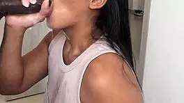 linda morena satisfies bbc desire with cum in mouth 😋