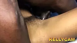 Intense squirting during intimate entry