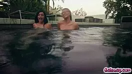 Savannah sixx kisses gia derza deeply in bedroom lesbian groping