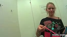 adorable czech teen gets seduced in shopping centre and enjoys pov experience