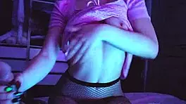 evening movie viewing with homemade teen 18+ brunette amateurs and natural tits