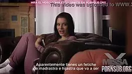 Viendo porno con lana sub