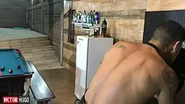 Blonde Gives Her Ass To Tattooed Friend