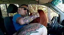 Mother-In-Law Rides Big Cock In Forest Nature Scene