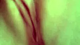 teen massages wet pussy with fingers