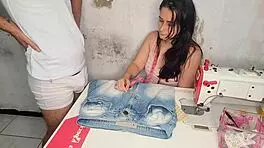 Married Brazilian Housewife Performs Rough Blowjob on Client, Leaving His Big Cock Hard