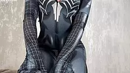 spider girl, can you handle this huge dildo fucking you hard?