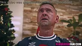 Stepdad Gets Special Christmas Gift From Brunette