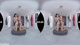 Euro lesbians piss and finger