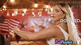 Kayley Gunner Poses Naked After Striptease