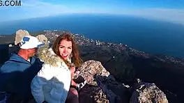 Risky Public Fuck On A Cliff Amateur Mia Bandini