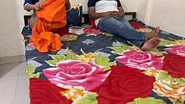 Indian friends share a bed in a hotel room in clear hindi audio 4k - desi saara bhabhi