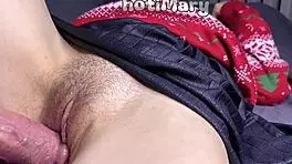 Big dick wakes up with dripping creampie in hairy Japanese pussy 😈