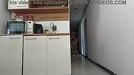 Risky Sex While Husband Bathes, Fucked His Friend Almost Caught