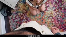 James Angel Demands A Special Kind Of Payment From Honey Hayes After She Breaks His Favorite Toy - Tiny 18+Gal