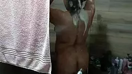 Discovered Her Bathing And Masturbating!