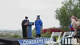 Alona catches stepdad scotty fucking lily joins threesome at grad party
