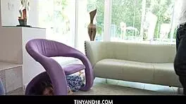 tiny asian beauty mina luxx sucks her bfs thick cock after game of hide and seek