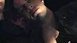 late night party makes teen have lesbian sex with brunette