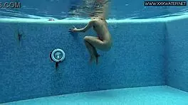 Lady Dee, The Cute Shy Czech Teen, Suggestively Enjoys Swimming Outdoors