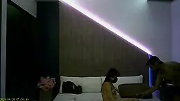 Latina moans deliciously during doggystyle