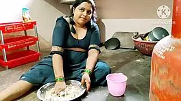 indian desi moms fucking hard-core kitchen