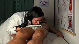 nurse observes patient's massive erection!