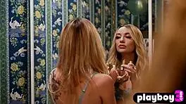 Inked Blonde Teen Exposing Amazing Body And Hot Teen Posed For Playboy