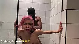 Michikomalandro Sucks Bbc Then Anal In Shower