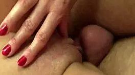 an aged woman fucks a male and female sex providers