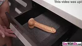 Masturbating Asian Stepsis Caught And Railed By Big Dick Stepbro