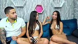 Teens intensely suck cocks and one takes rough anal