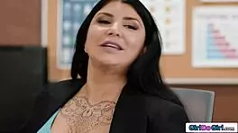 milf driving instructor romi rain facesits athena fleurs in old and young lesbian session