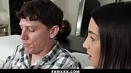 Step sister has creative ways to convince her stepbro for tv remote - famxxx