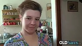 Mature and teen lesbians masturbating together casually