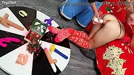 double win two thrusting dildos destroying her tight pussy