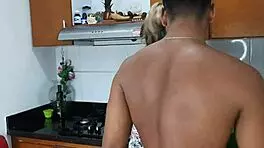 Horny Mature Woman Lets Young Man Suck Her Pussy