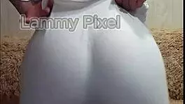 Horny Brunette Lammy Pixel Stripteases And Shows Off Her Gorgeous Big Ass In Lingerie