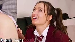 british teen gets eaten by teacher and takes massive facial