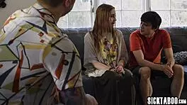 big ass teen blonde hesitant about boyfriend sex