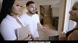 cute flexible girl in group activity with friends