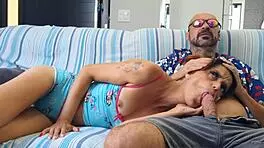 Mature Man Pursues Sexy Redhead Housewife At Home