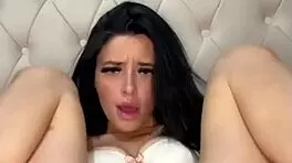 Horny british teen european brunette slut plays with herself to orgasm in hd webcam